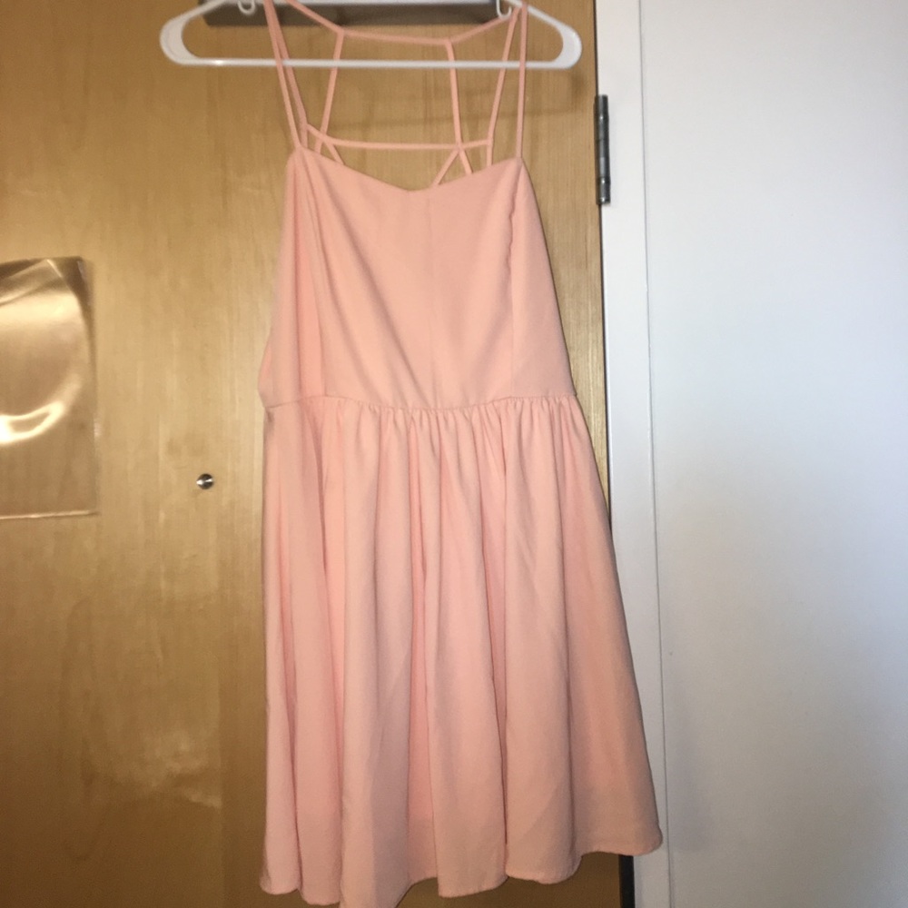Flowy dress with a criss cross back design